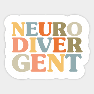 NEURODIVERGENT Sticker